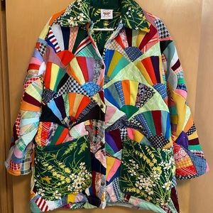 *SOLD* Custom Psychic Outlaw Vintage Quilt Chore Coat
